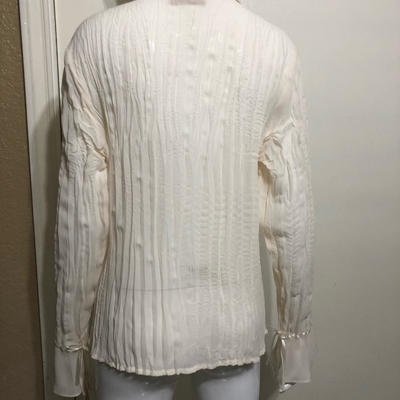 Apostrophe NWT women’s sheer crinkle  top Size S - Picture 14 of 15